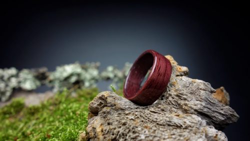 Drevený prsteň - Amaranth