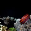 Drevený prsteň - Amaranth Padauk Jaspis