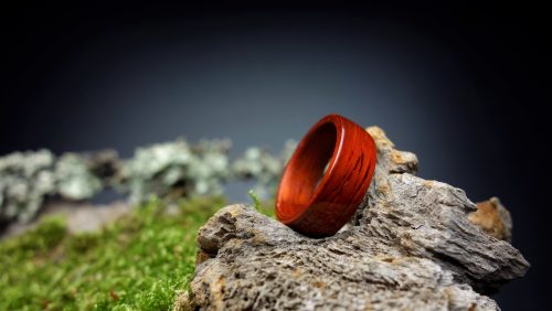 Drevený prsteň - Africký padauk